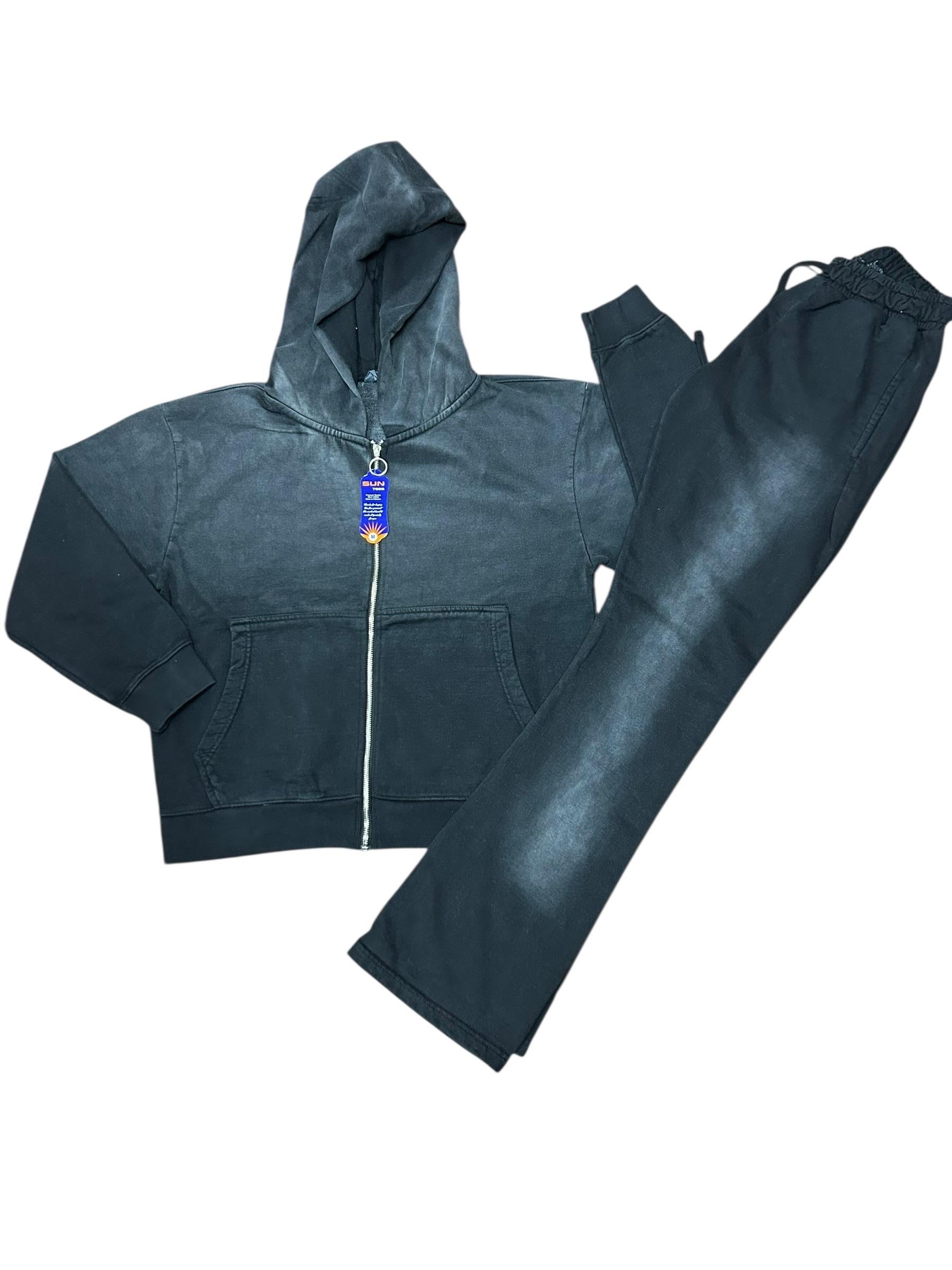 Zip up acid Wash Sets