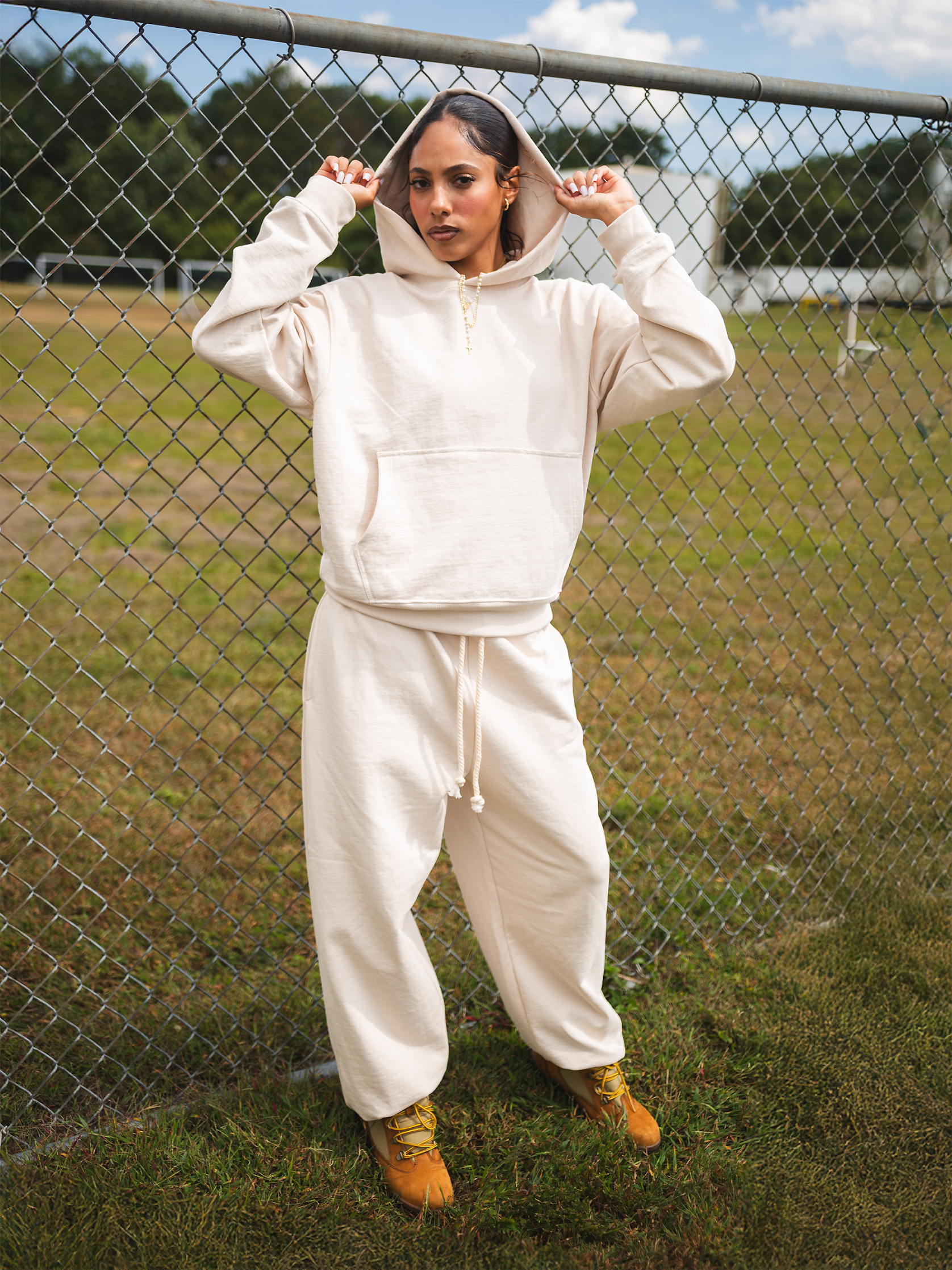 Heavy Essential Style Sets Baggy Pants