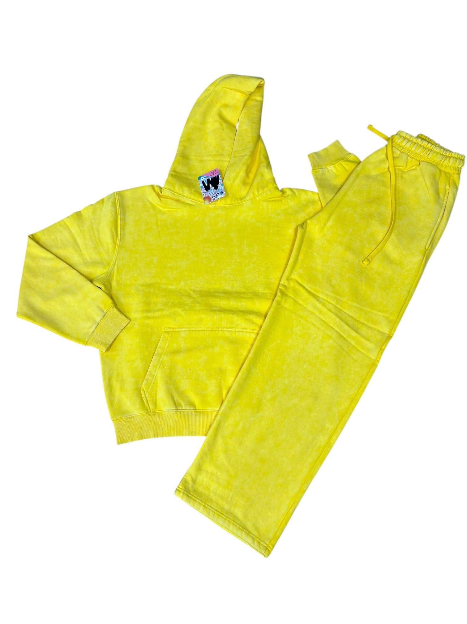 Acid Wash Black Straight Leg