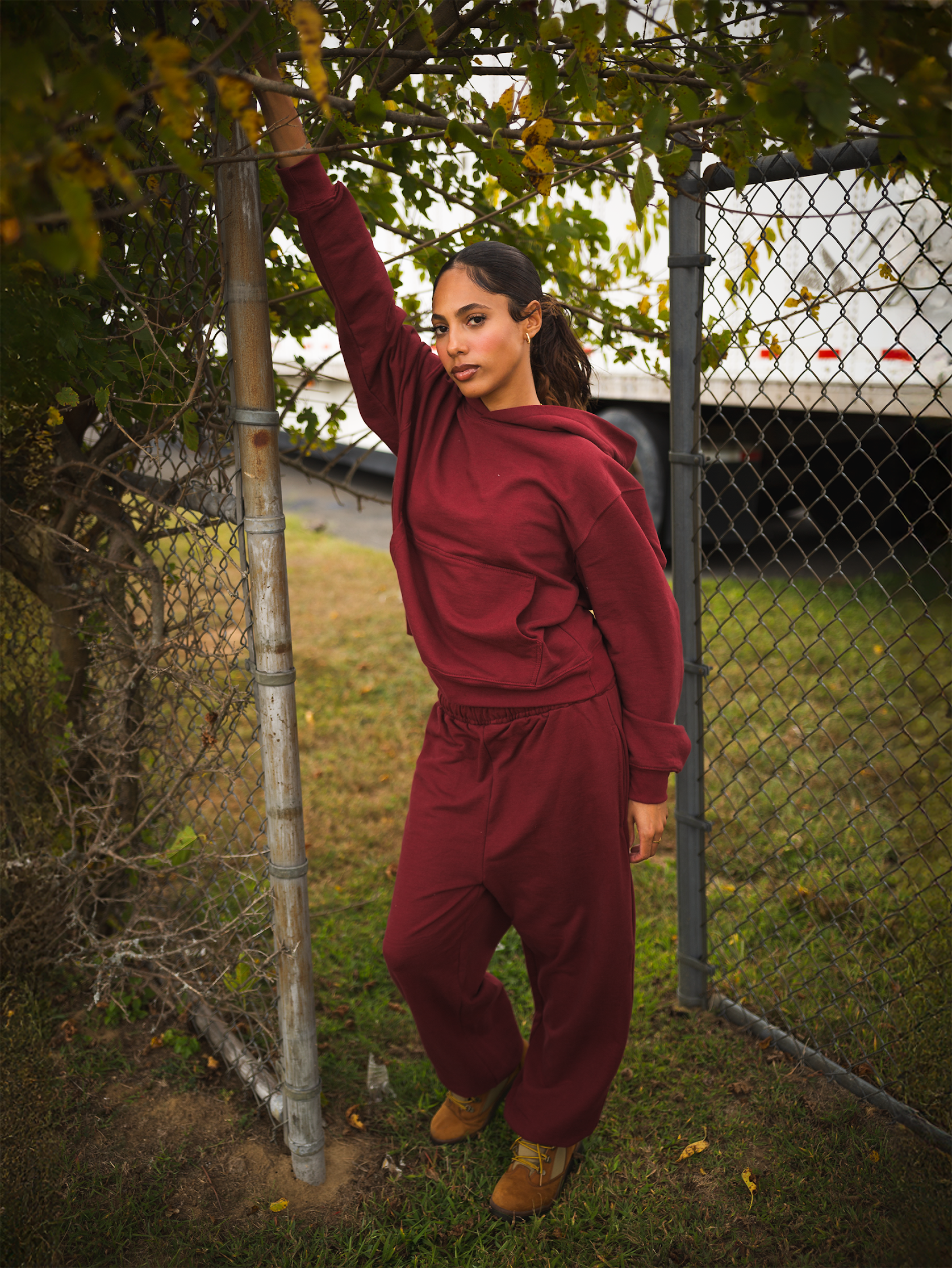 Heavy Essential Style Sets Baggy Pants