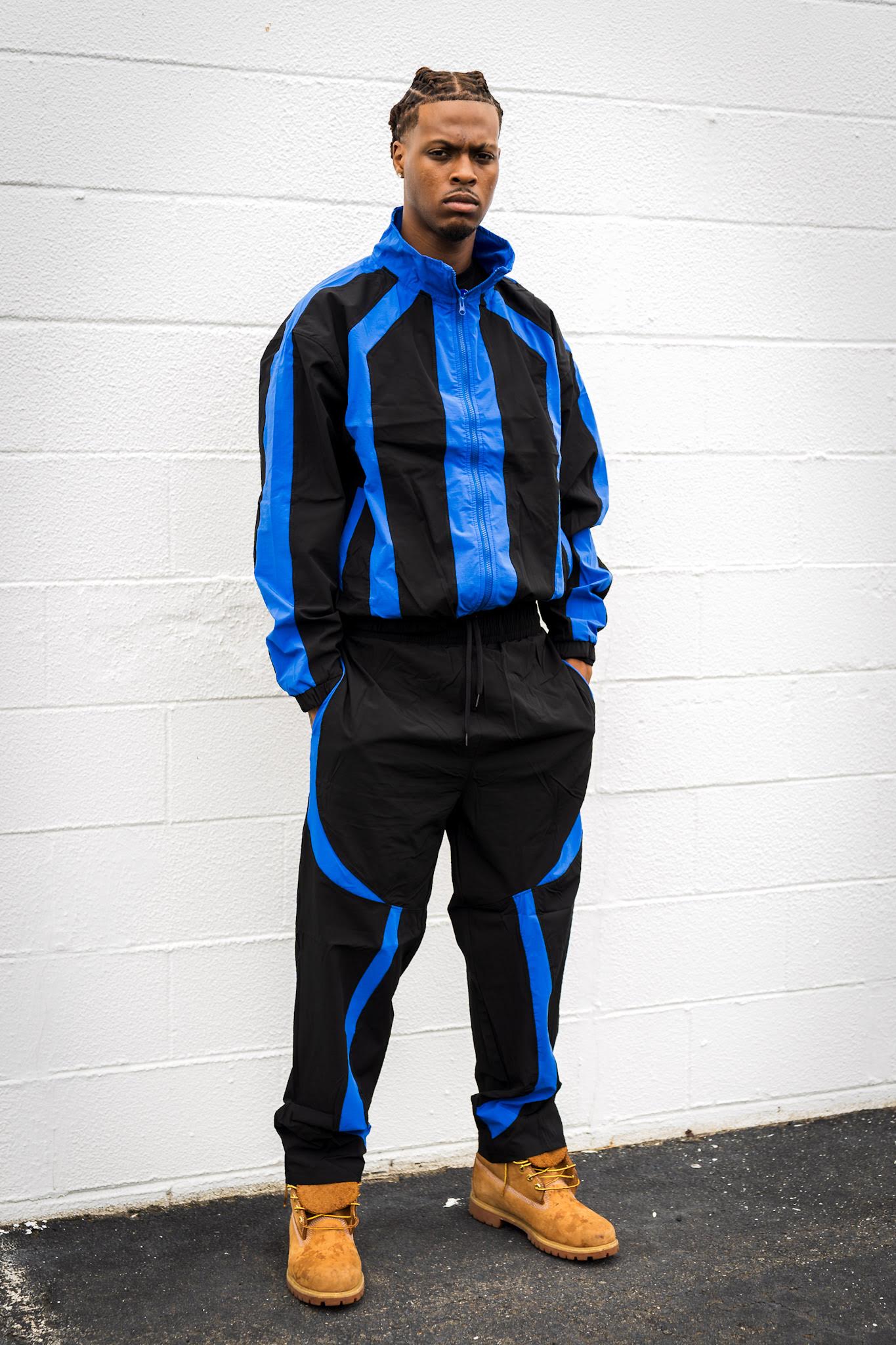 Stripped Soccer Jersey Windbreaker