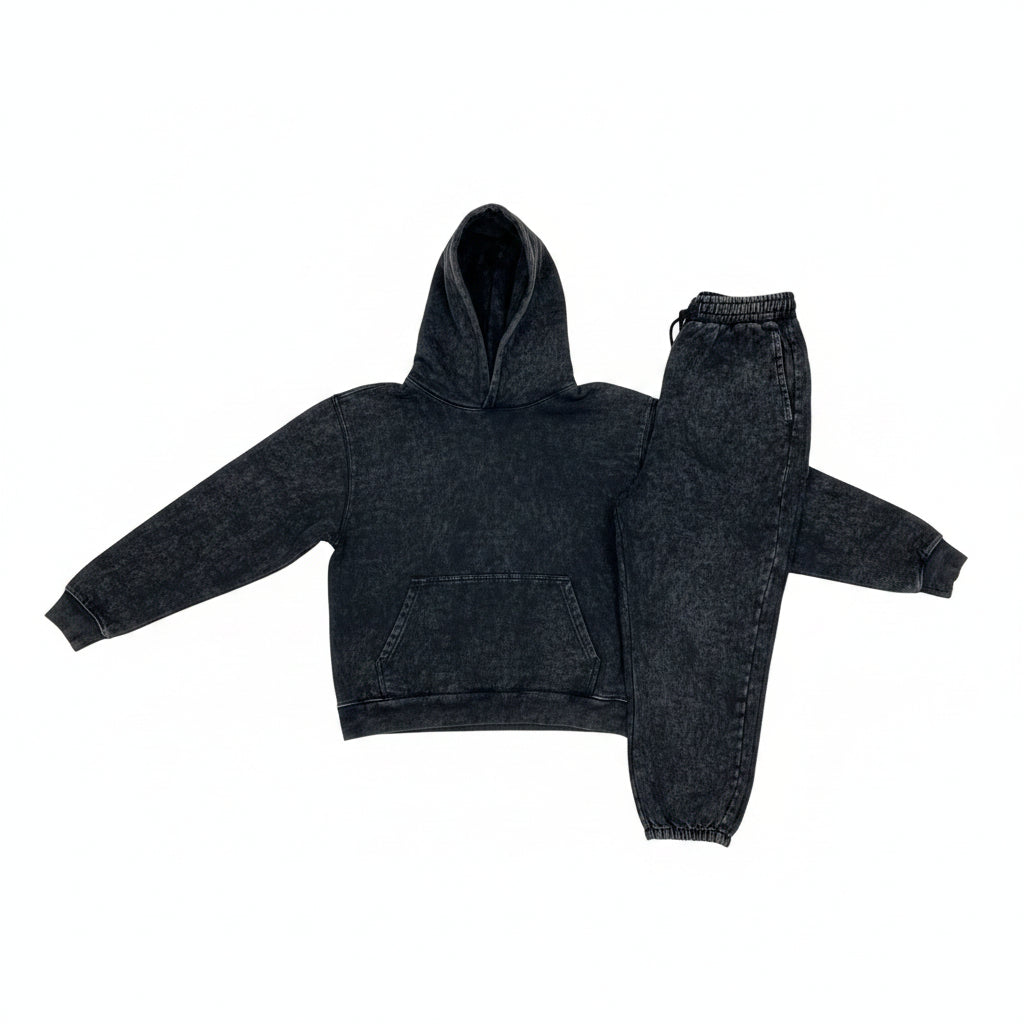 600 GSM Straight Leg Acid Wash Set