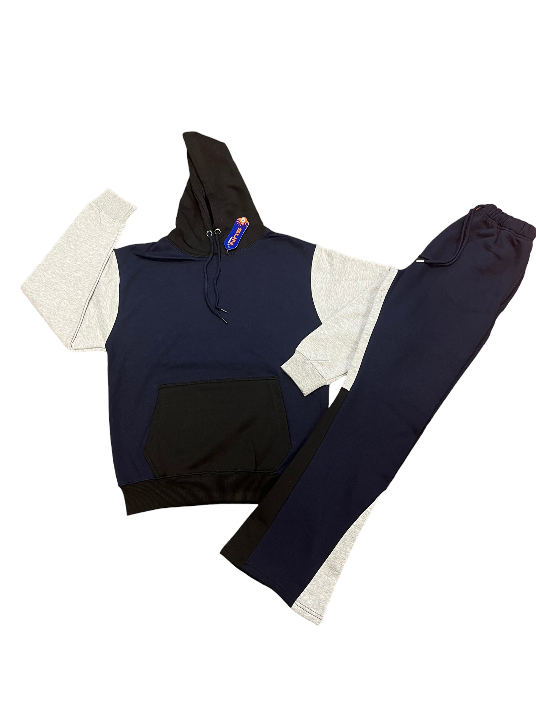 Multi Color Stacked Pants Set