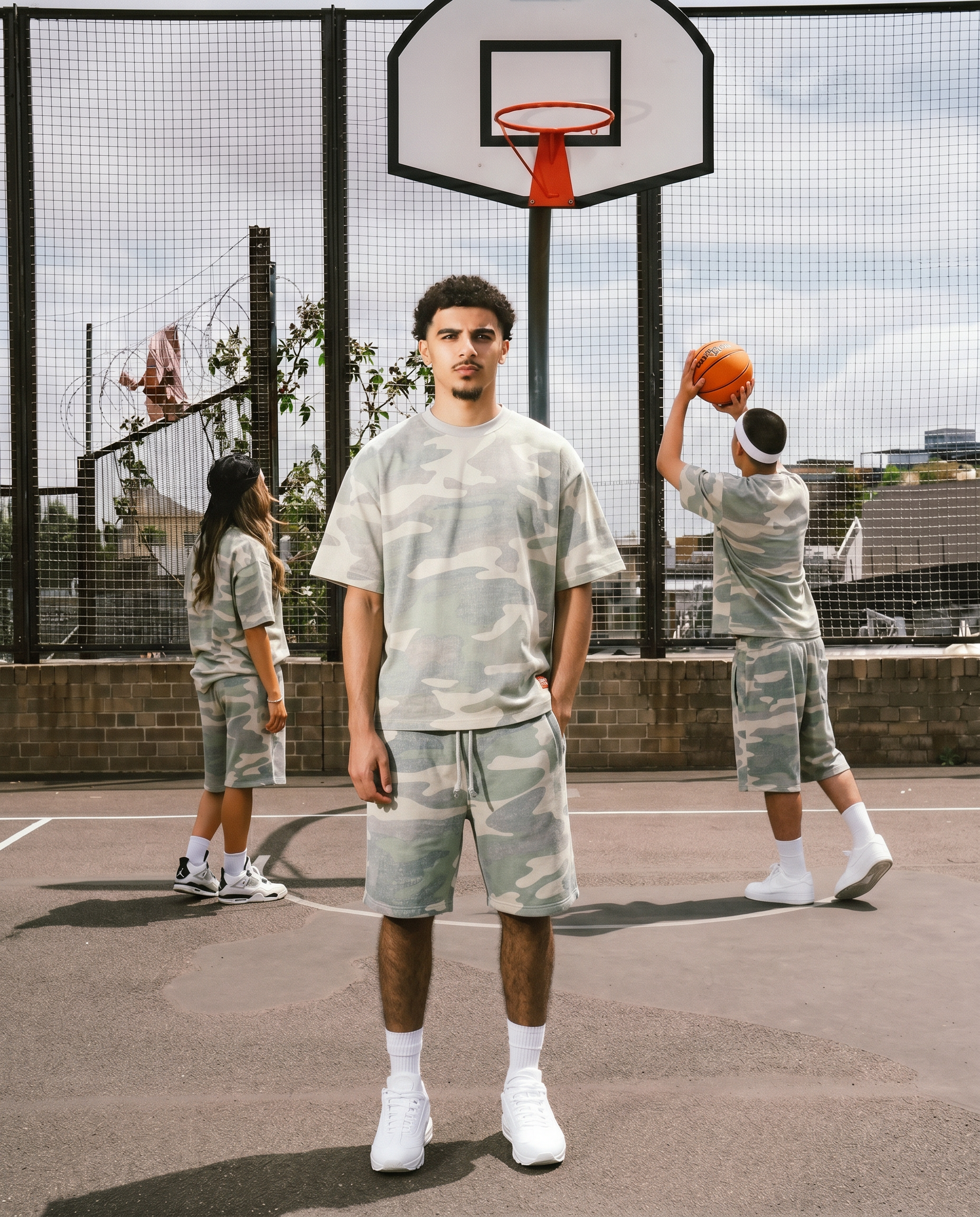 Tree Camo Heavy Tees + Short Set