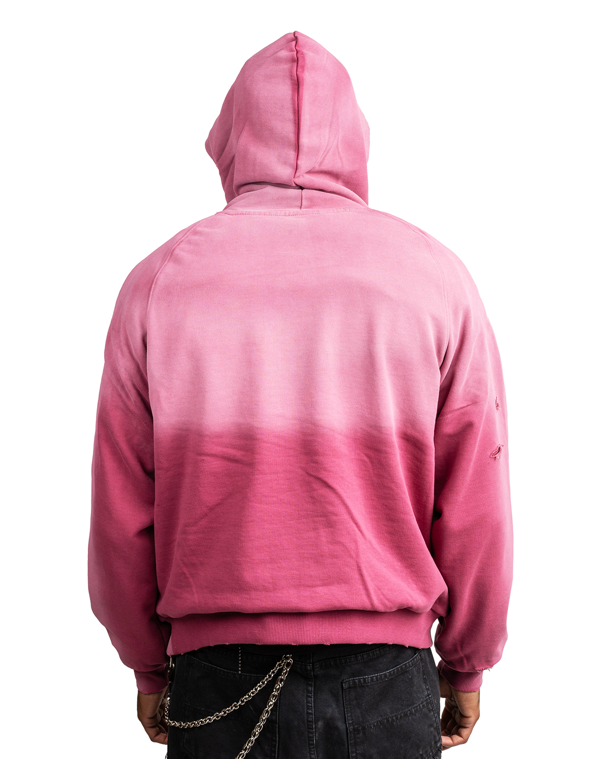 Distressed Faded Thermal linning hooody