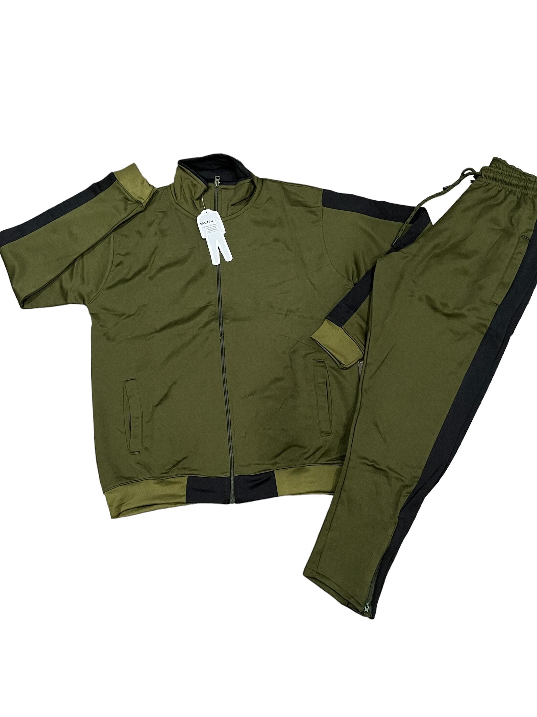 Army Green/ Black tracksuit