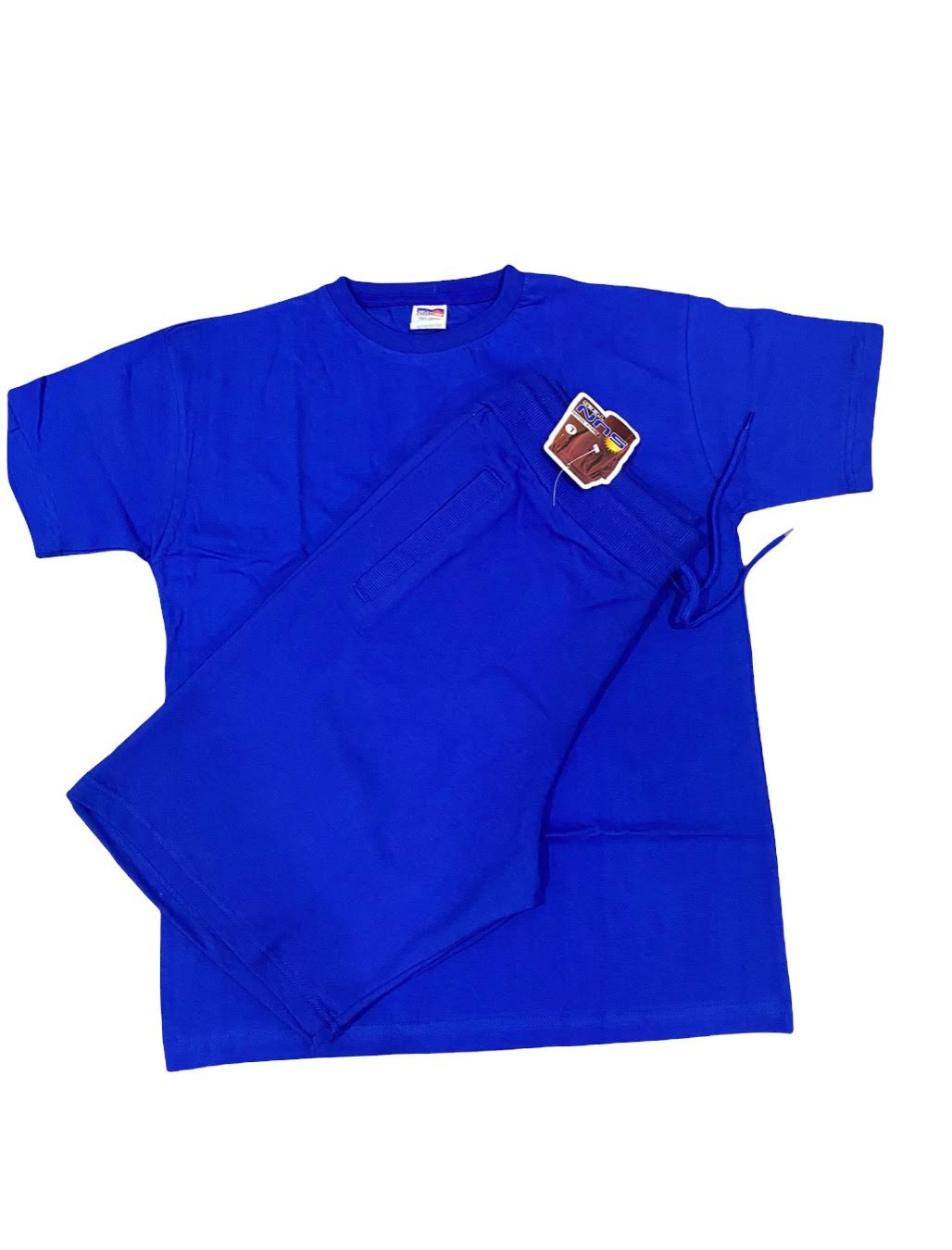 Royal blue t-shirt and short sets