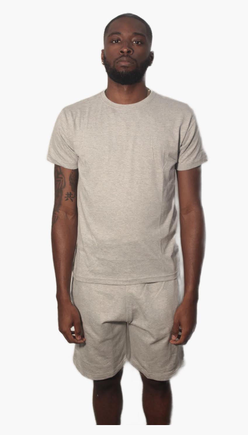Grey T-shirt and Short Set