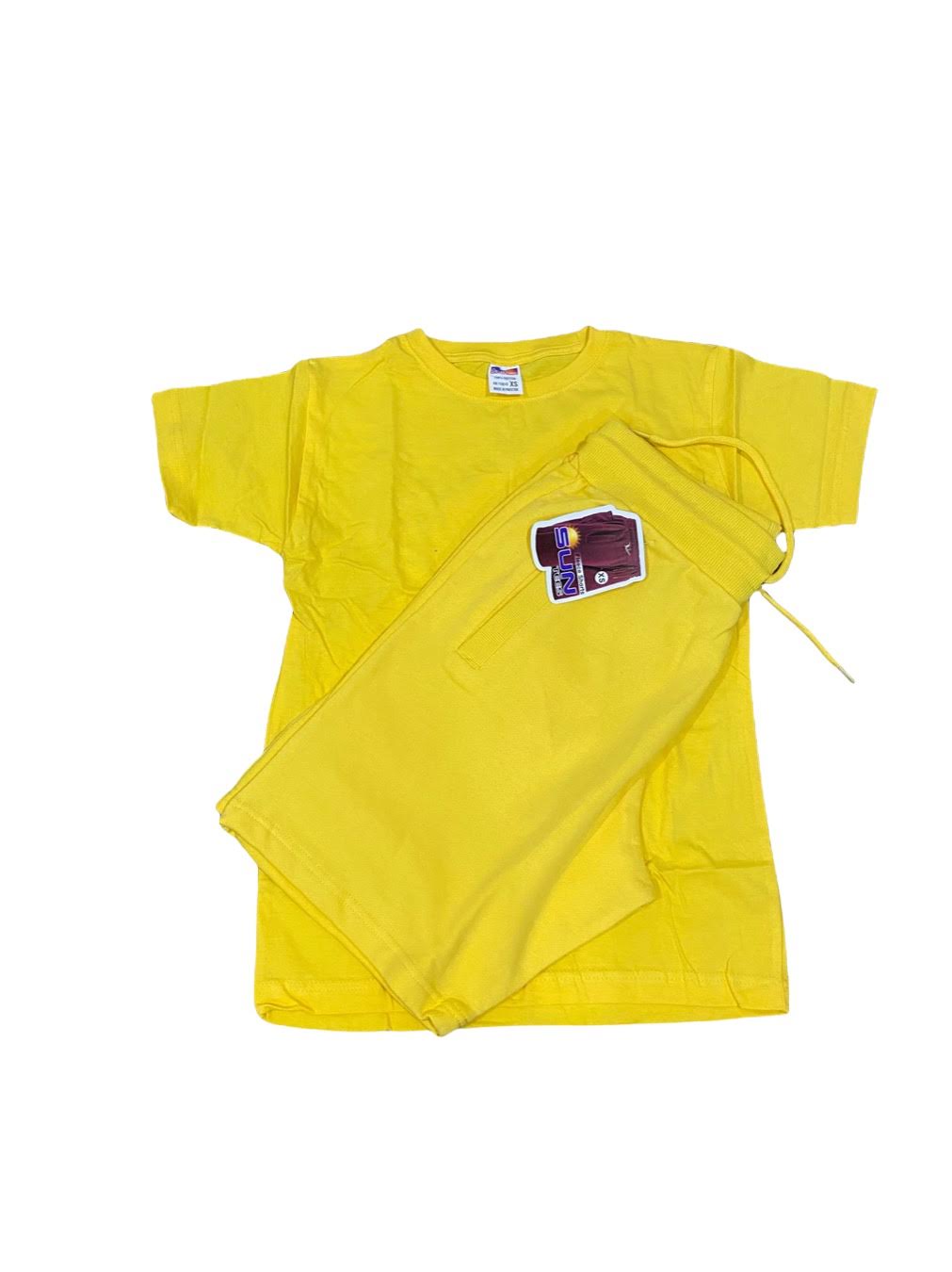 Yellow t-shirt and short sets