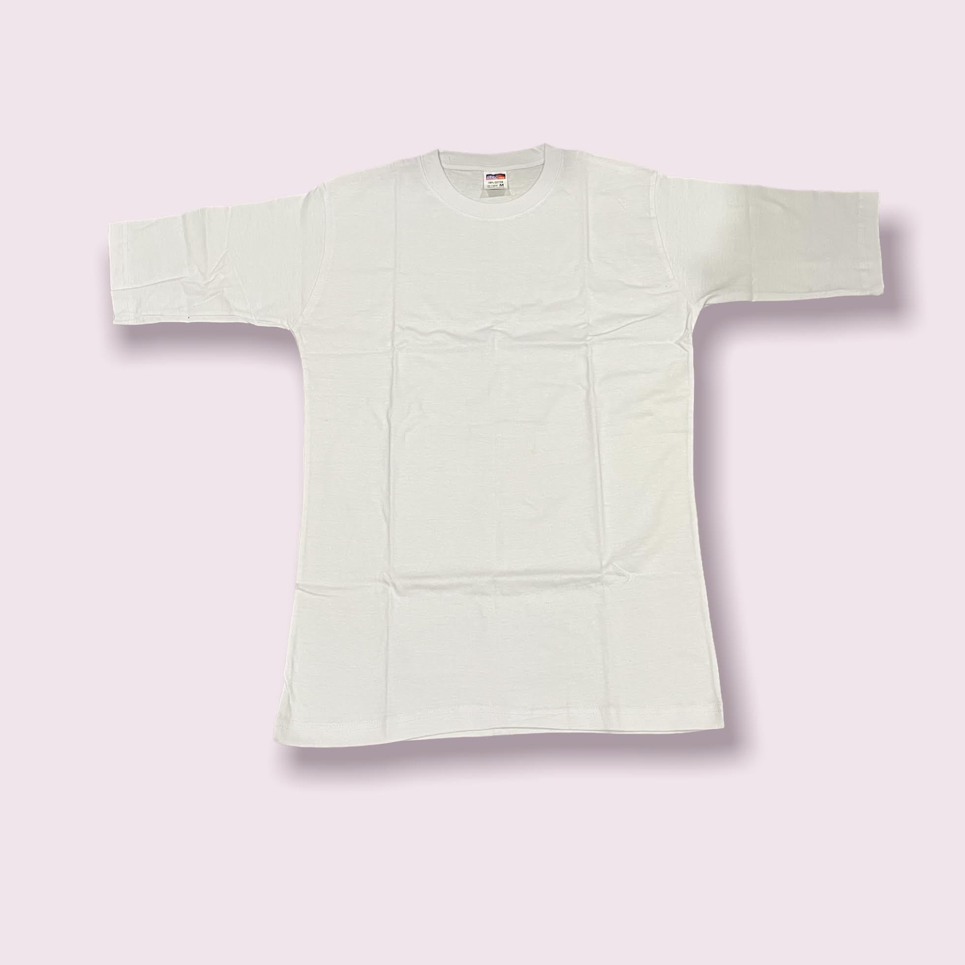 White Extended 2 Quarter T-shirt