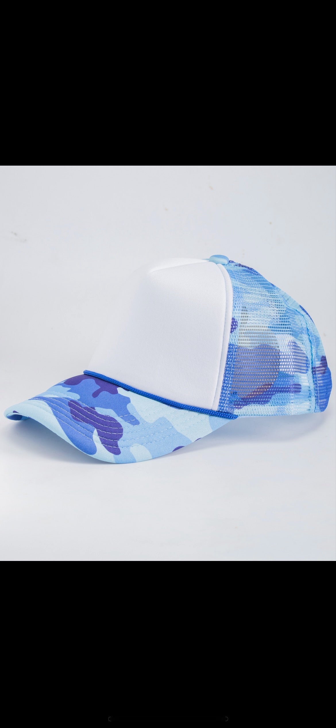Blue Camo Hats
