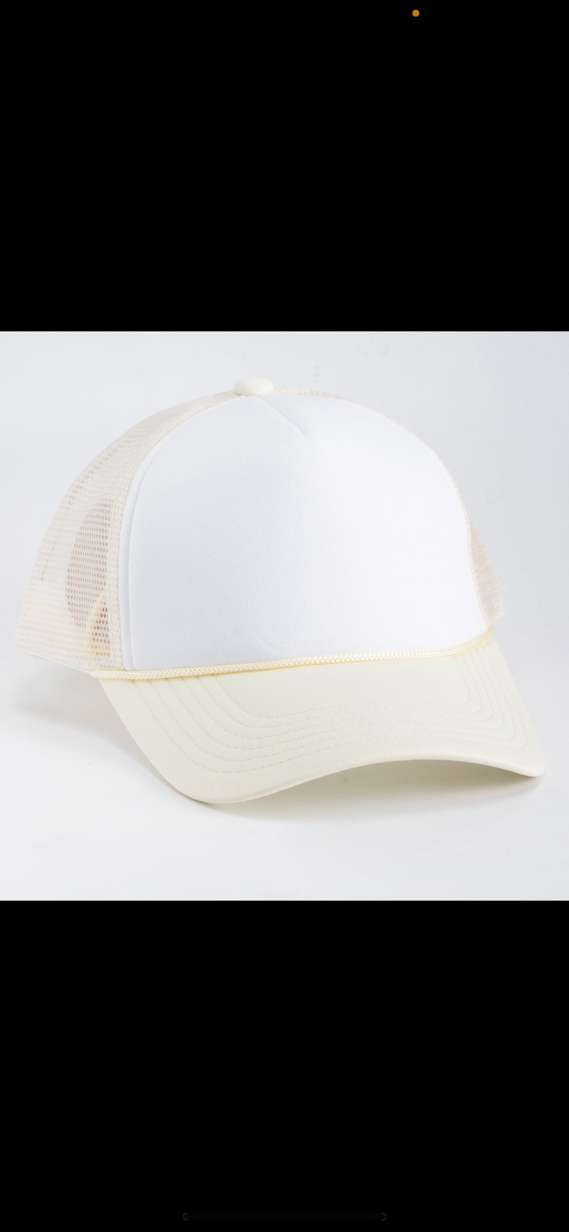 White-Cream Cap 