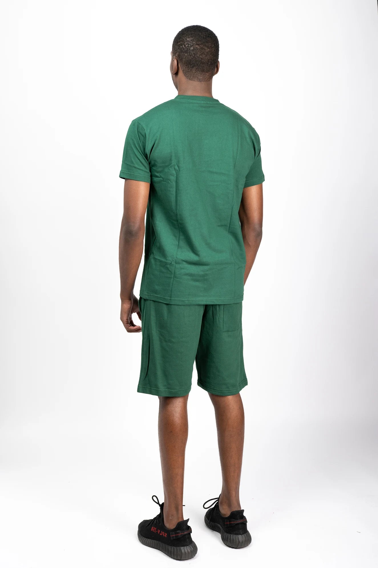 Forest green t-shirt and short sets